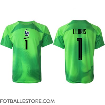 Frankrike Hugo Lloris #1 Keeper Bortedrakt VM 2022 Kortermet
